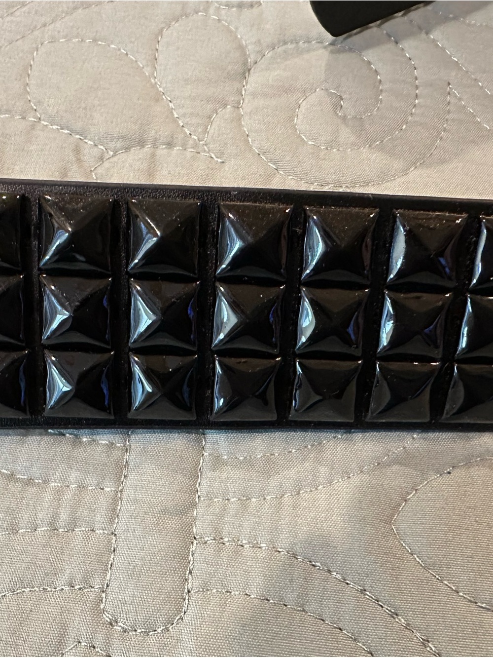 Vans Black Leather Belts with Pyramid Studs (Set of 2) - Picture 8 of 13